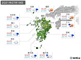 実況天気(2021年07月19日)