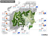 実況天気(2021年07月26日)