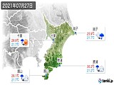 2021年07月27日の千葉県の実況天気