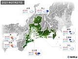 実況天気(2021年07月27日)