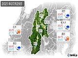 実況天気(2021年07月29日)