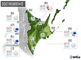2021年08月04日の道東の実況天気