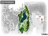 2021年08月05日の滋賀県の実況天気