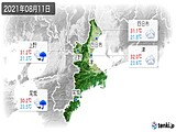 実況天気(2021年08月11日)