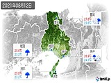 実況天気(2021年08月12日)