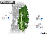 実況天気(2021年08月12日)