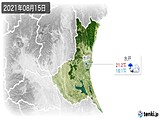2021年08月15日の茨城県の実況天気