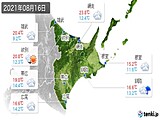 2021年08月16日の道東の実況天気