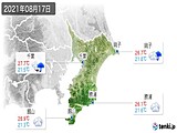 2021年08月17日の千葉県の実況天気