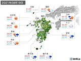 実況天気(2021年08月19日)