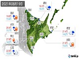 実況天気(2021年08月19日)