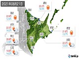 2021年08月21日の道東の実況天気