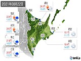 2021年08月22日の道東の実況天気