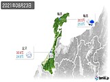 2021年08月23日の石川県の実況天気