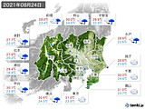 実況天気(2021年08月24日)