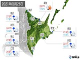 2021年08月26日の道東の実況天気