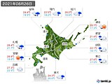 実況天気(2021年08月26日)