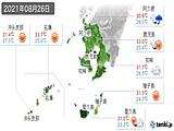 実況天気(2021年08月26日)