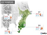 2021年08月29日の千葉県の実況天気