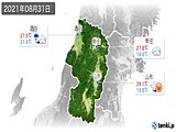 2021年08月31日の山形県の実況天気