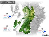 2021年09月02日の熊本県の実況天気