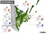 2021年09月04日の道東の実況天気