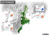 2021年09月06日の三重県の実況天気