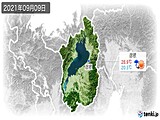 2021年09月09日の滋賀県の実況天気