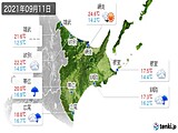 2021年09月11日の道東の実況天気