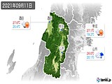 2021年09月11日の山形県の実況天気