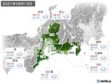 実況天気(2021年09月13日)