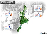 実況天気(2021年09月15日)