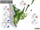 2021年09月17日の道東の実況天気