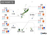 実況天気(2021年09月17日)