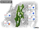 実況天気(2021年09月18日)