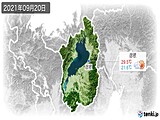 2021年09月20日の滋賀県の実況天気