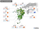 実況天気(2021年09月26日)