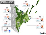 2021年09月29日の道東の実況天気