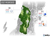 2021年09月30日の山形県の実況天気