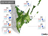 実況天気(2021年10月02日)