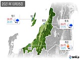 実況天気(2021年10月05日)