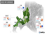 実況天気(2021年10月06日)