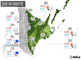 2021年10月07日の道東の実況天気