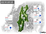 実況天気(2021年10月13日)