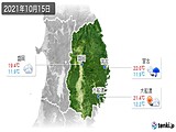 実況天気(2021年10月15日)