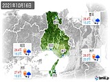 実況天気(2021年10月16日)