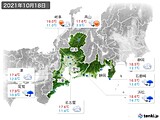 実況天気(2021年10月18日)