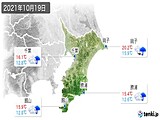 2021年10月19日の千葉県の実況天気