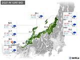 実況天気(2021年10月19日)