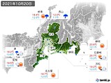 実況天気(2021年10月20日)